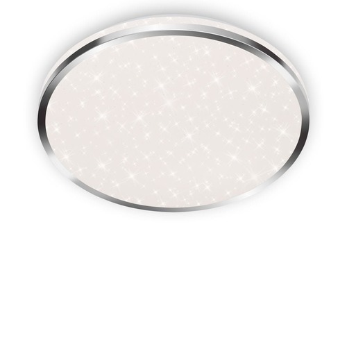 Kruhová - BRI 3403118 LED stropní svítidlo hvězdné nebe, pr. 33 cm, 18 W, chrom (starý kód: BRI 3403-118) - BRILONER - foto 1