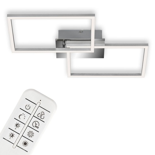Hranatá - BRILO 3149018 LED CCT rám 50 cm 2x15W 1650lm chrom (starý kód: BRILO 3149-018) - BRILO - foto 1