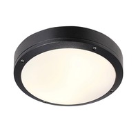 Kruhová - NOR 77646003 Stropní svítidlo Desi 28 2x12W E27 černá pískovaná - NORDLUX