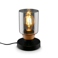 Stolní lampy dekorační - BRI 7486015 Stolní lampa, 18 cm, 1x E27, max. 10W, kouřová černá - BRILONER