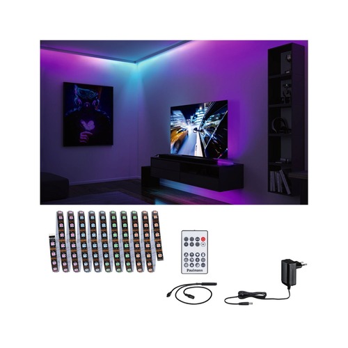 Dekorační - P 78887 EntertainLED LED pásek Dynamic RGB 3m 5W 60LEDs/m RGB+ 10VA - PAULMANN - foto 1