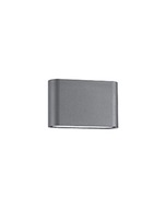 Nástěnná - NV 740404 Venkovní nástěnné svítidlo SOHO tmavě šedý hliník skleněný difuzor LED 2x5W 3000K 220-240V 2x60st. IP54 světlo nahoru a dolů - NOVA LUCE
