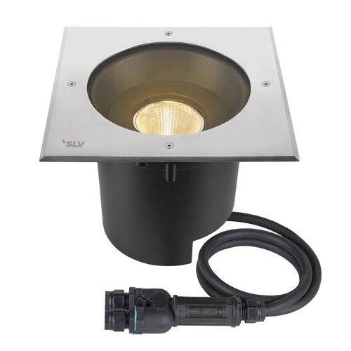 Zapuštěná - LA 1007242 DASAR 2.0 XL hranatý kryt 24° 3000 K DALI vč. driveru DALI nerezová ocel - BIG WHITE (SLV) - foto 1