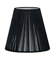 Stínidla, kryty, clony - FAN I-PRLM SINFONIA NERO Stínidlo PARALUME SINFONIA, černá, pro E14, 14 x 14 x 15 cm - FANEUROPE