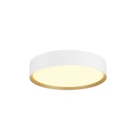 Kruhová - LA 1008919 DECONA 30 CL, PHASE, povrchové stropní svítidlo, kulaté, 3000/4000K, 17 W, bílé/zlaté - BIG WHITE (SLV)