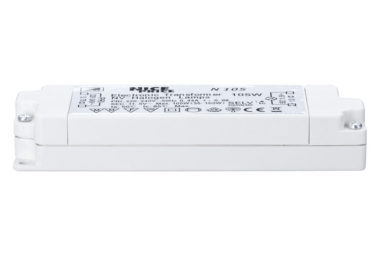 Trafa pro halogenky - P 3651 Elektronický transformátor 105VA (max.20-105W) 230V bílý - PAULMANN NICE PRICE - foto 1