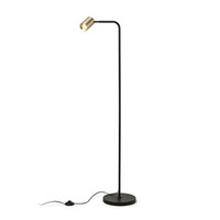 Stojací lampy - RED R14264 FLYNN I stojanová černá/česaná mosaz 230V GU10 9W - RED - DESIGN RENDL