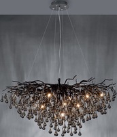 Dekorativní - PN 2192-18 Svítidlo závěsné ICICLE černé 10x G9 40W - PAUL NEUHAUS