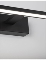 K zrcadlu - NV 9053302 Nástěnné svítidlo nad obrazy a zrcadla LIVIA černý hliník a akryl LED 30W 230V 3000K IP44 - NOVA LUCE