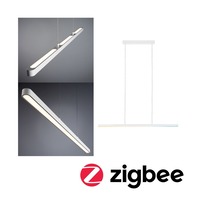 Podélná - P 79887 LED závěsné svítidlo Lento měnitelná bílá 3x13,5W bílá mat stmívatelné - PAULMANN