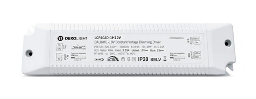 Stabilizované napětí - IMPR 862253 Deko-Light napájení (CV, DC) stmívatelné - BASIC, DIM, CV, LCP40AD-1H12V