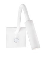 Bodová - NV 8128202 Bodové svítidlo MADISON bílá hliník LED 3W 3200K vypínač na těle nastavitelné - NOVA LUCE