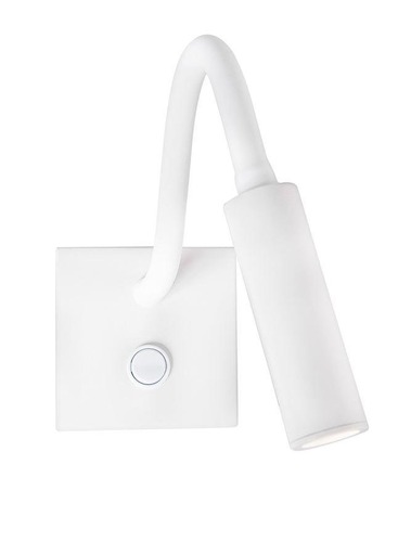 Bodová - NV 8128202 Bodové svítidlo MADISON bílá hliník LED 3W 3200K vypínač na těle nastavitelné - NOVA LUCE - foto 1