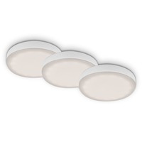 Kruhová - BRI 7061436 3ks sada LED vestavné svítidlo, pr. 7,5 cm, 3 W, 350 lm, bílé (starý kód: BRI 7061-436) - BRILONER