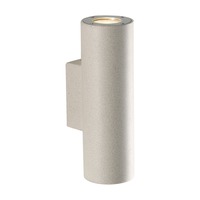 Nástěnná - FAN I-PORTLAND-AP2 BCO Venkovní nástěnné svítidlo PORTLAND, beton/bílá, 2xGU10, IP65, 25,4 x 11,1 x 8,3 cm - FANEUROPE