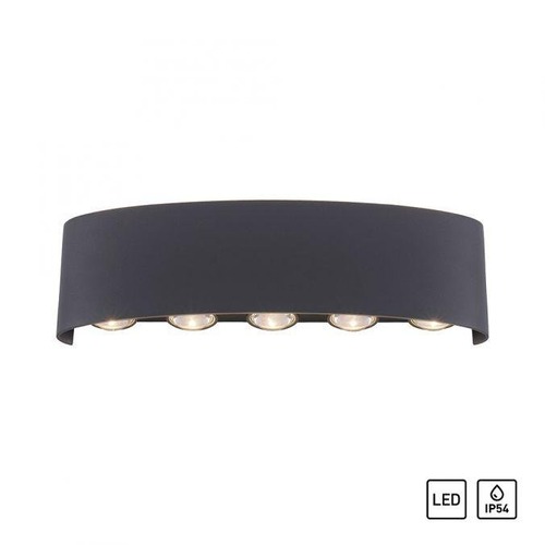 Nástěnná - PN 9489-13 CARLO LED nástěnná lampa, 10 bodovek, antracit, venkovní a vnitřní, dekorativní 3000K - PAUL NEUHAUS - foto 1