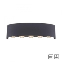 Nástěnná - PN 9489-13 CARLO LED nástěnná lampa, 10 bodovek, antracit, venkovní a vnitřní, dekorativní 3000K - PAUL NEUHAUS