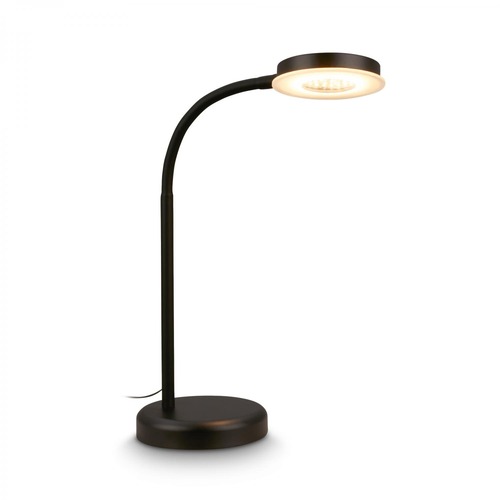 Stolní lampy pracovní - BRILO 7585015 Megg lampička na psací stůl – 12W, 800lm, LED, stmívatelné, dotykový vypínač, teplá bílá, černá - BRILO - foto 1