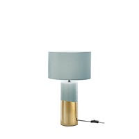 Stolní lampy dekorační - FAN I-TATAKA-L-BO Stolní lampa LUME TATAKA zelená PAVONE/zlatá, 1xE27, 33 x 33 x 55 cm - FANEUROPE