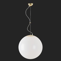 Nouzové osvětlení - OS ISI64241 ISIS L4 PM závěsné plastové svítidlo mosaz leštěná / bílá IP40 3000 K 41W LED nouzové kombinované 3 h (původní kód OS 64241) - OSMONT