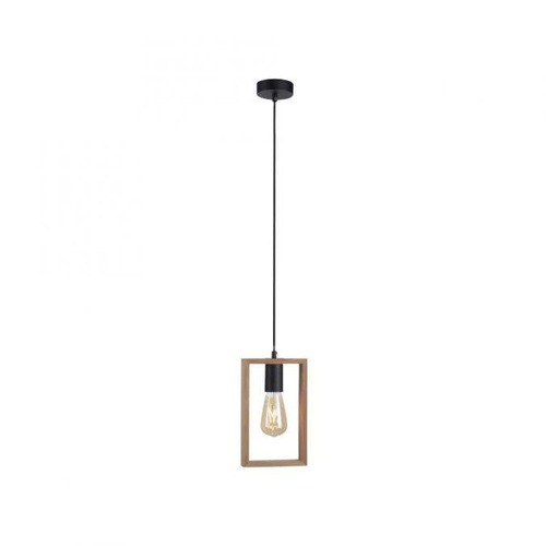 Hranatá - LD 15651-18 FRANKY LED závěsné svítidlo, černá, dřevěný rám, kov, 1 ramenné - LEUCHTEN DIREKT / JUST LIGHT - foto 1