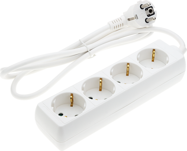 Zásuvky a adaptéry - Napájecí lišta 4 zásuvky - foto 1
