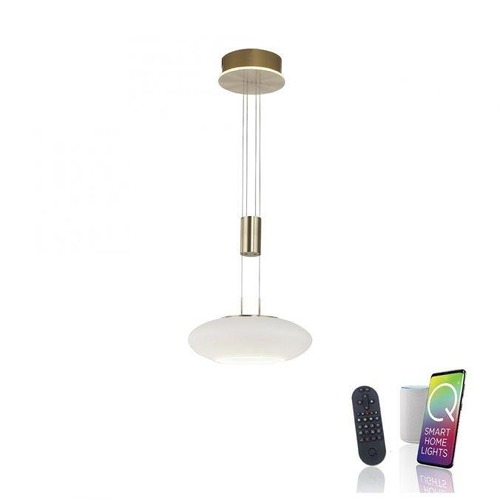 Kruhová - PN 2075-60 Q ETIENNE závěsné svítidlo Smart Home mosaz kruhové ZigBee 2700-5000K - PAUL NEUHAUS - foto 1
