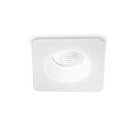 Zapuštěná - ILUX 252049 LED Stropní zápustné bodové svítidlo Ideal Lux ROOM-65 SQUARE WH 252049 8W 800lm 3000K IP65 10cm hranaté bílé - IDEALLUX