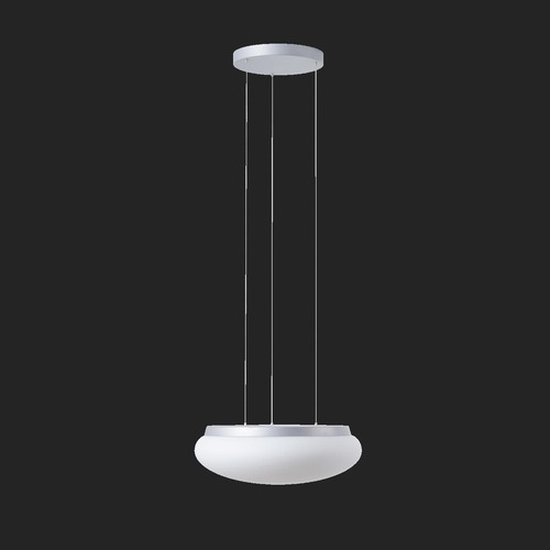Kruhová - OS ARA67491 ARAKIS LE3 závěsné skleněné svítidlo stříbrná / bílá IP40 3000 K 27W LED DALI (původní kód OS 67491) - OSMONT - foto 1