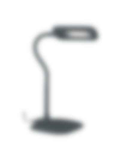 Stolní lampy dekorační - FAN LEDT-DARWIN-GREY Stolní lampa LAMPADA DA LETTURA LED DARWIN šedá, rameno nastavitelné 4,8 W 700 lm 4000 K stmívatelné 16x53,5 cm - FANEUROPE - foto 1