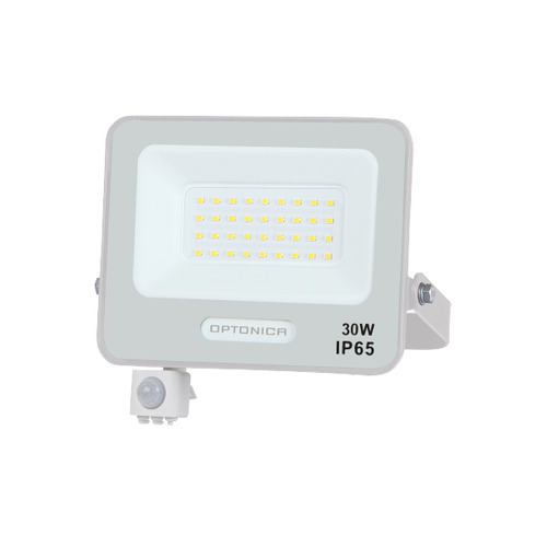 Vnější světlomety - LED SMD Floodlight IP65 Bílé tělo se senzorem - foto 1