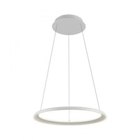 Kruhová - LD 15570-16 Kolekce Schöner Wohnen LED závěsné svítidlo QUILLO, bílá, kruhové, stmívatelné, Comfort Lift, SimplyDim, 3000K - JUST LIGHT