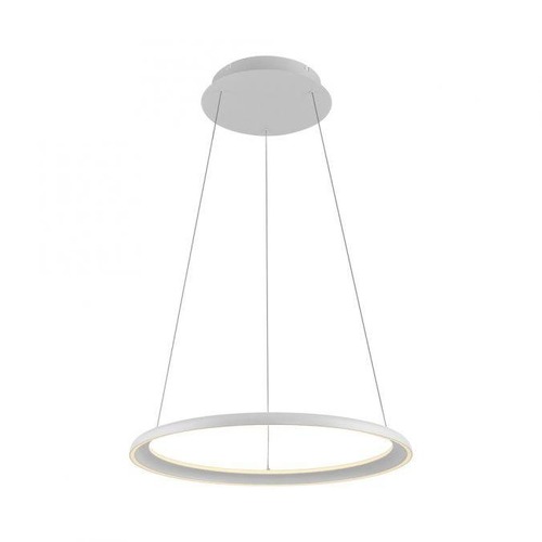 Kruhová - LD 15570-16 Kolekce Schöner Wohnen LED závěsné svítidlo QUILLO, bílá, kruhové, stmívatelné, Comfort Lift, SimplyDim, 3000K - JUST LIGHT - foto 1