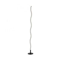Stojací lampy - LD 15168-18 WAVE LED designové stojací svítidlo, design vlny, černá 3000K - LEUCHTEN DIREKT / JUST LIGHT