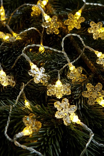 LED osvětlení na BATERIE - MAR 702937 Bjällra LED řetěz vločky - Markslöjd - foto 1