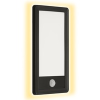 Nástěnná - TF 313905TF TELEFUNKEN LED venkovní nástěnné svítidlo s čidlem, 28 cm, 16 W, černá - BRILONER