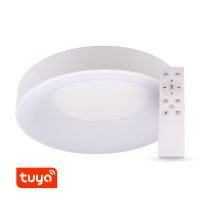 Kruhová - SMART Tuya LED svítidlo ZULU 60W CCT kulaté bílé