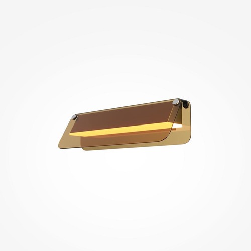 Podélná - M MOD296WL-L6BC3K Nástěnné svítidlo Flat 3000K 6W teplá bílá 730lm černá kov - MAYTONI - foto 1