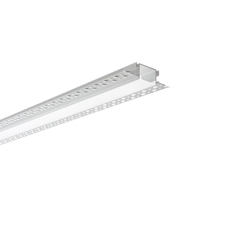 Al profily k zapuštění - FAN I-PROFILO-GORIZIA Profil GORIZIA pro sádrokarton, stříbrný, opálový difuzor včetně krytek, 200x6,3x1,8 cm - FANEUROPE - foto 1