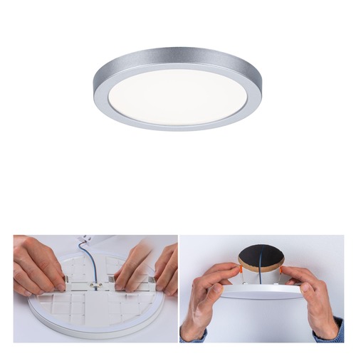 Koupelnová - P 93037 LED vestavné svítidlo Areo VariFit IP44 kruhové 118 6,5W 4.000K matný chrom - PAULMANN - foto 1