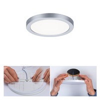 Koupelnová - P 93037 LED vestavné svítidlo Areo VariFit IP44 kruhové 118 6,5W 4.000K matný chrom - PAULMANN