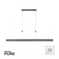 Podélná - PN 2525-15 Svítidlo závěsné PURE-MOTO LED 3x 13W 2700-5000K nastavitelné platina - PAUL NEUHAUS