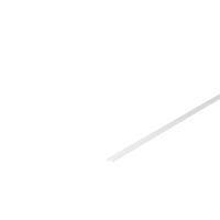 Plexi pro Al profily - LA 1000469 Kryt na GRAZIA 10 ploché provedení 2m satinovaný - BIG WHITE (SLV)