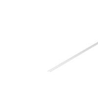 Plexi pro Al profily - LA 1000469 Kryt na GRAZIA 10 ploché provedení 2m satinovaný - BIG WHITE (SLV)