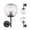Dekorativní - P 71144 Selection Bathroom nástěnné svítidlo Ruya IP44 E14 230V max. 20W sklo/černá mat - PAULMANN