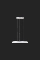 Kruhová - OS CAR66887 CARINA LE2 závěsné skleněné svítidlo stříbrná / bílá IP40 4000 K 46W LED DALI (původní kód OS 66887) - OSMONT