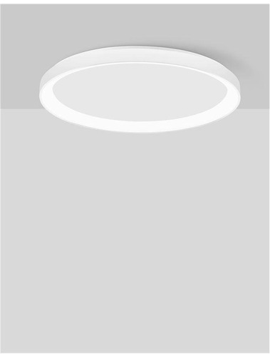 Kruhová - NV 9853675 Stropní svítidlo PERTINO bílý hliník a akryl LED 48W 230V 3000K IP20 stmívatelné - NOVA LUCE - foto 1