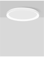 Kruhová - NV 9853675 Stropní svítidlo PERTINO bílý hliník a akryl LED 48W 230V 3000K IP20 stmívatelné - NOVA LUCE