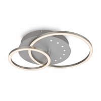 Kruhová - BRILO 3773019 LED stropní svítidlo, 40 cm, paměť, 26W, 2550lm, hliník - BRILONER
