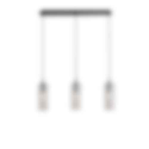 Dekorativní - FAN I-MAGIC-SQ3-NER Závěsné svítidlo Magic, černá/kouřová, 3 x E27, 79 x 150 cm - FANEUROPE - foto 1